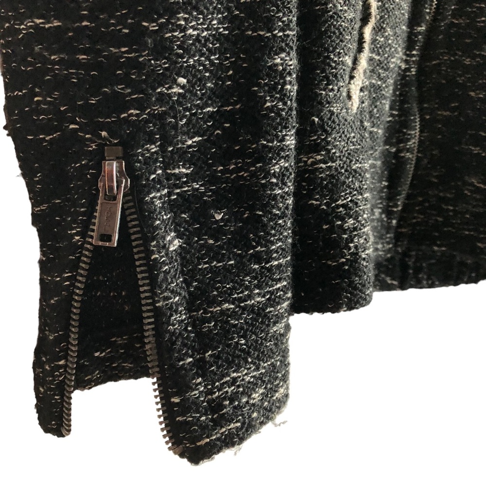 Maison Scotch Hoodie Size Small Black Heathered Lurex - Picture 6 of 11